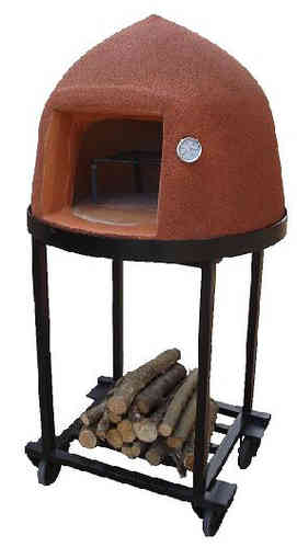 "Beehive" Insulated Outdoor Pizza Oven with Thermometer and Stand